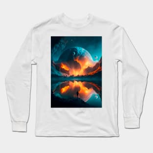 Magic in Chaos: Cosmic Landscapes Long Sleeve T-Shirt